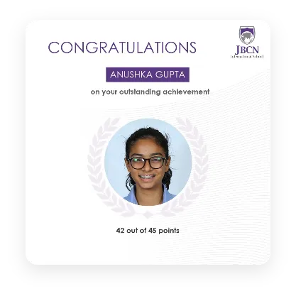 JBCN International School IBDP Result - Anushka Gupta