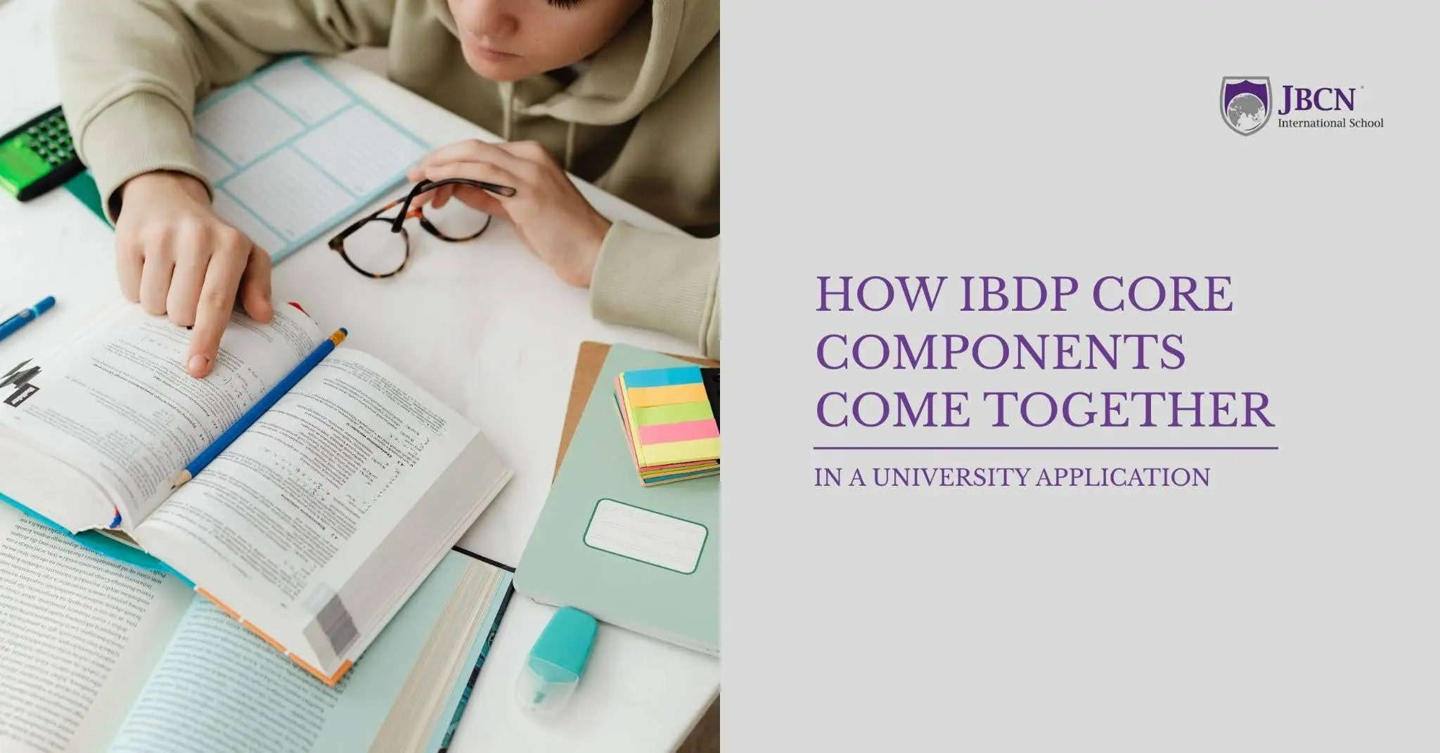 How IBDP Core Components Come Together in a University Application