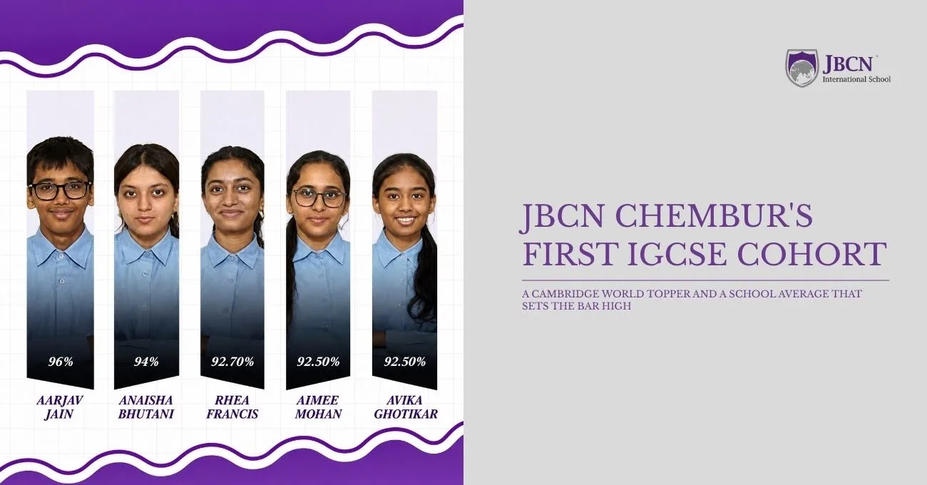 JBCN Chembur's First IGCSE Cohort: A Cambridge World Topper and a School Average That Sets the Bar High