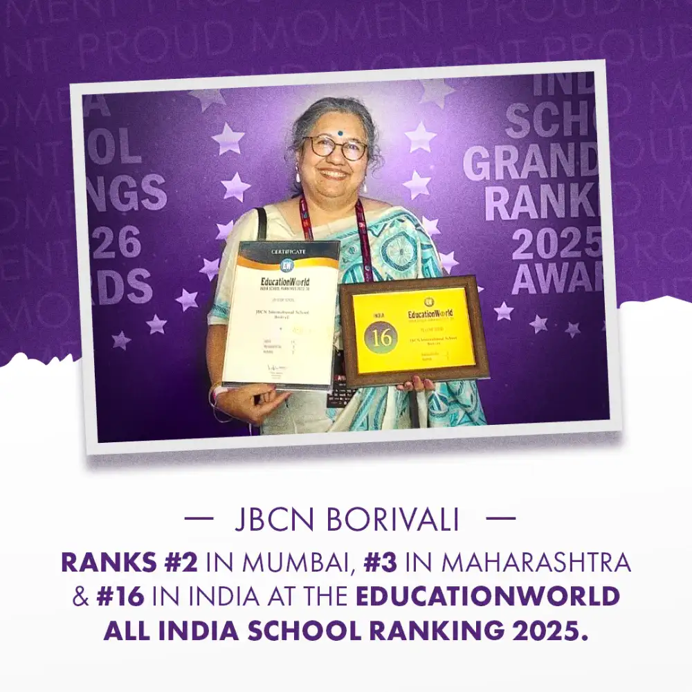 JBCN International School Borivali Among India’s Top Schools #2 in Mumbai, #16 Nationally