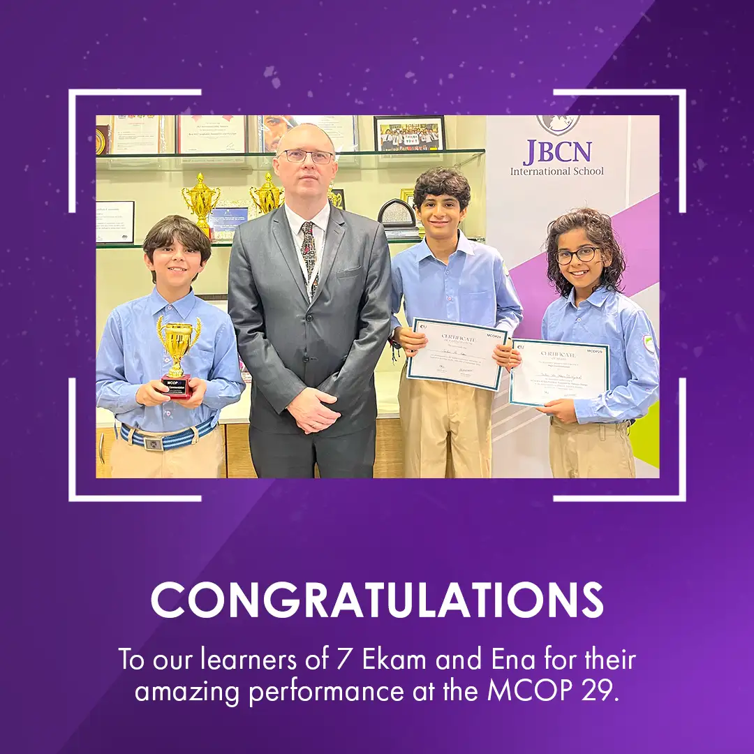 Congratulations to 7 ekam and Ena learners for their amazing performance at MCOP 29