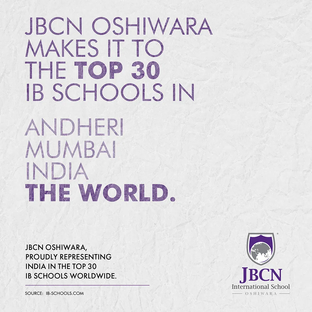 JBCN Oshiwara Ranked in the Top 30 IB Schools in the World