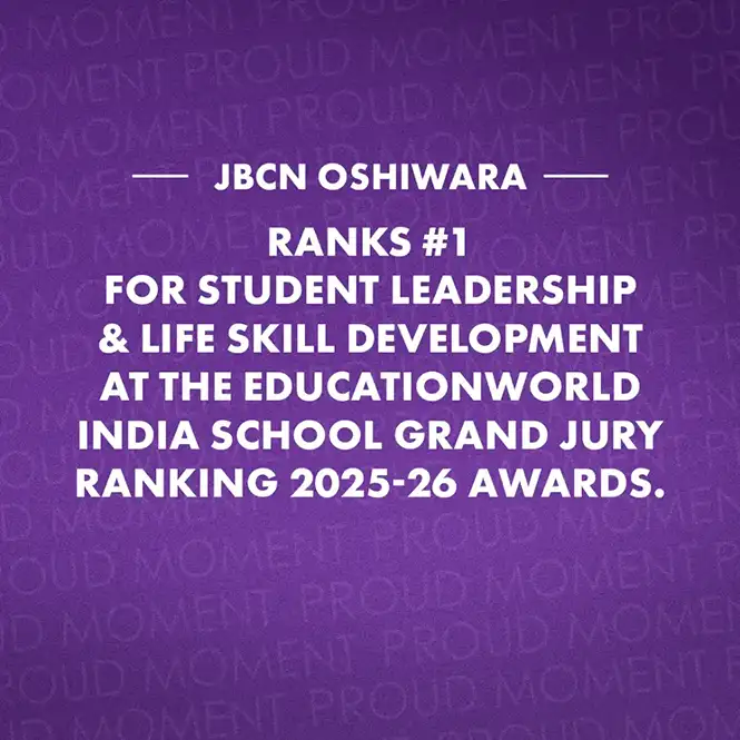 JBCN International School Oshiwara Ranked No. 1 in Student Leadership and Life Skill Development