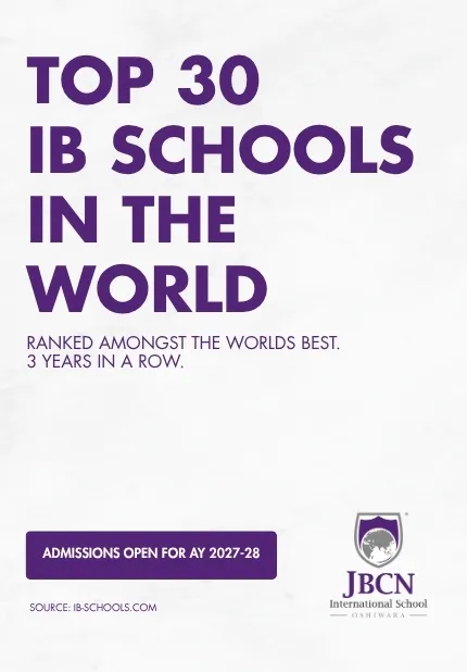 JBCN International School Oshiwara Ranked amongst Top 30 IB Schools in the world