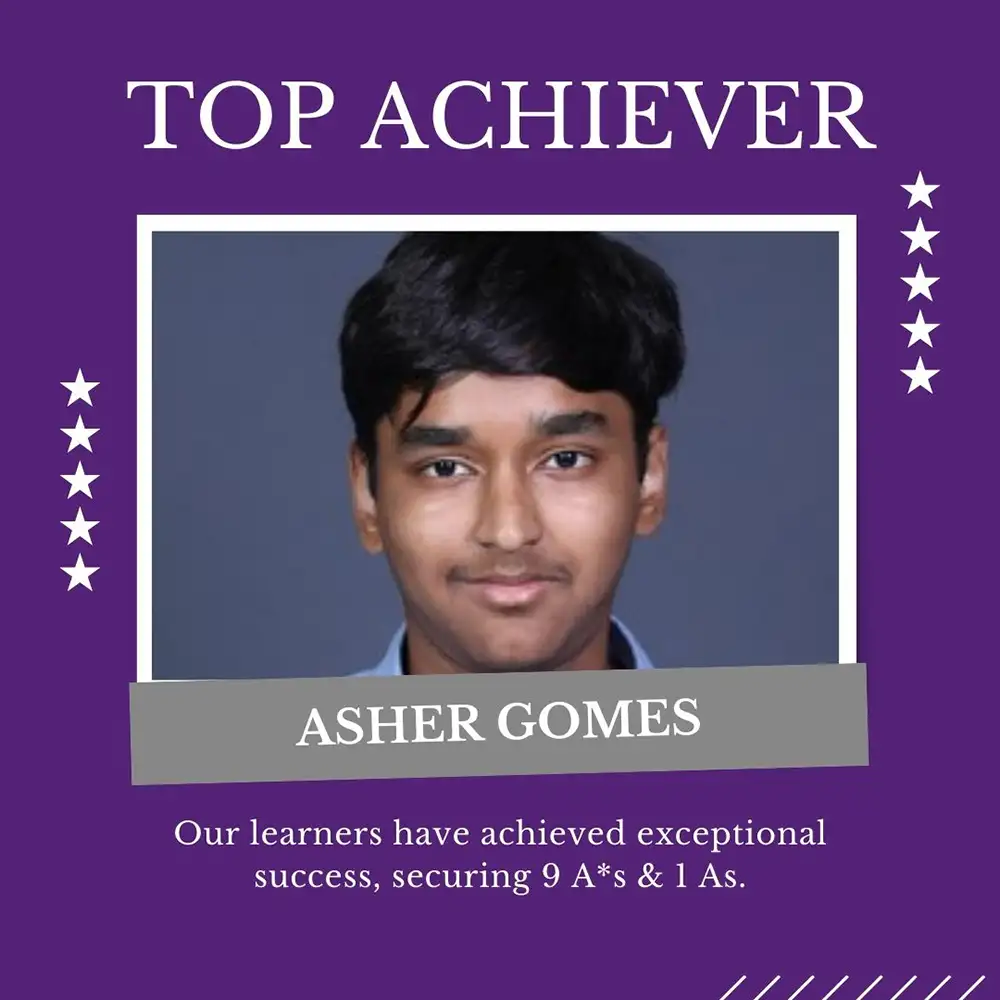 Asher Gomes IGCSE Topper JBCN Oshiwara 2025
