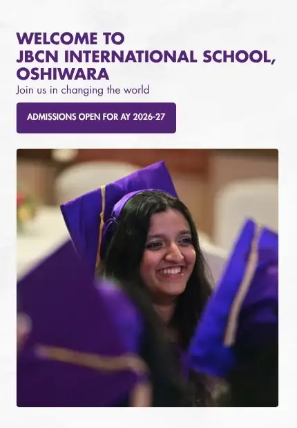 Welcome to JBCN International School Oshiwara admissions now open