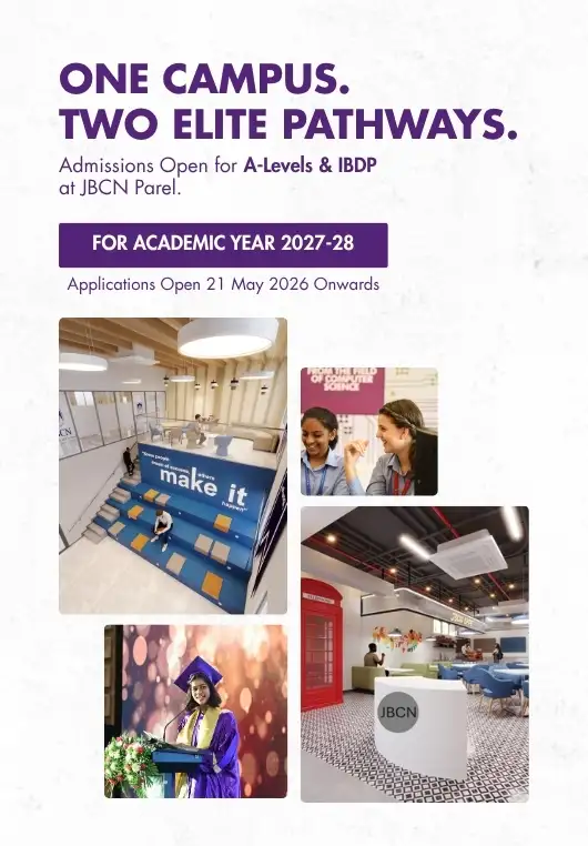 JBCN Parel IBDP and A Levels open for Academic Year 2027-28