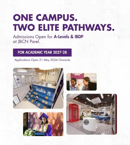 JBCN Parel IBDP and A Levels open for Academic Year 2027-28 