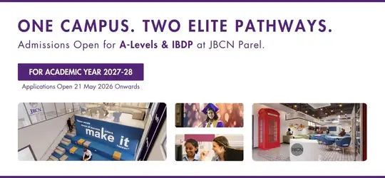 IBDP and A Levels Admissions open at JBCN Parel for AY 2027-28