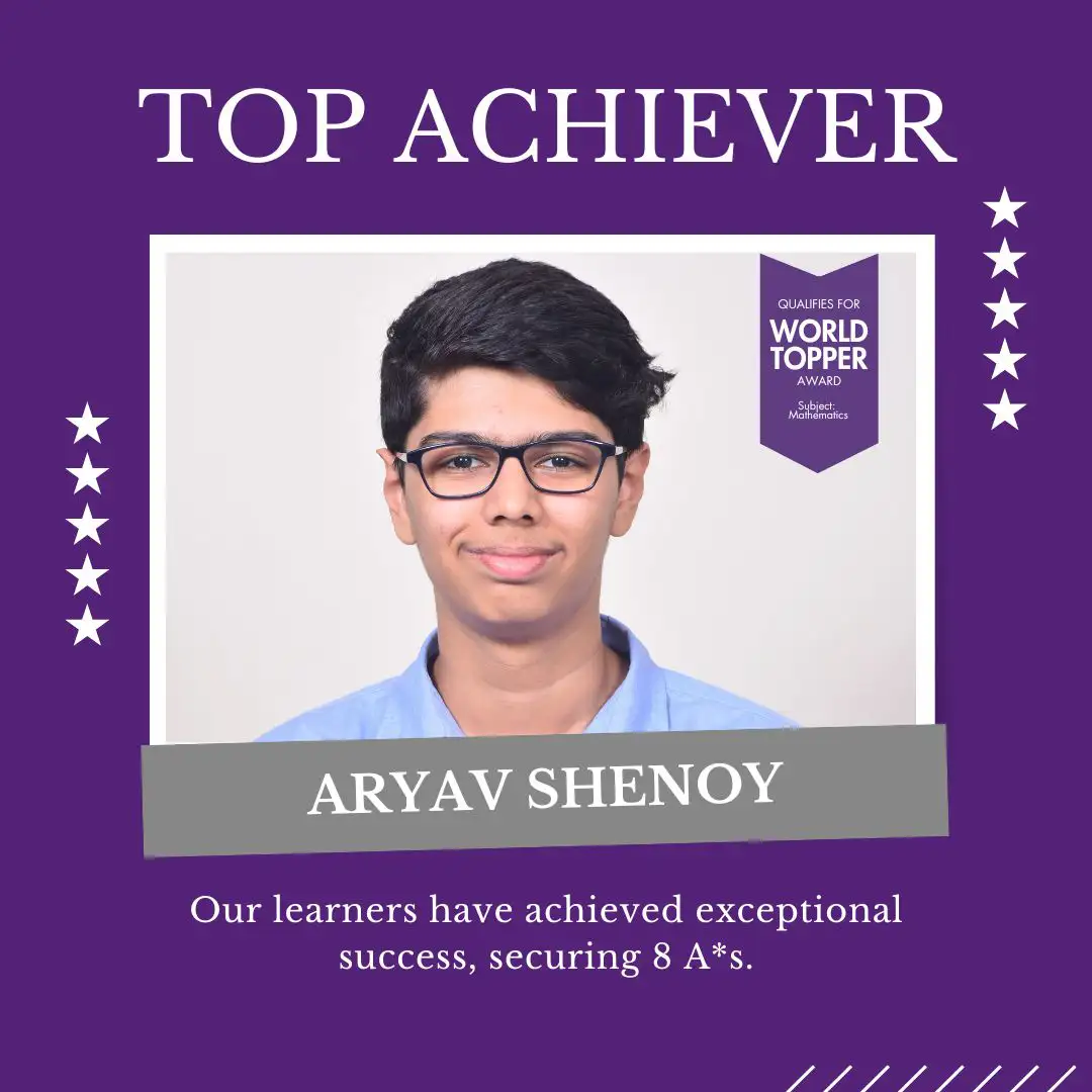Aryav Shenoy JBCN Parel IGCSE Toppers