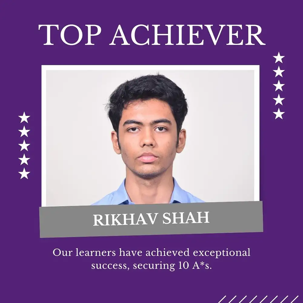 Rikhav Shah JBCN Parel IGCSE Toppers