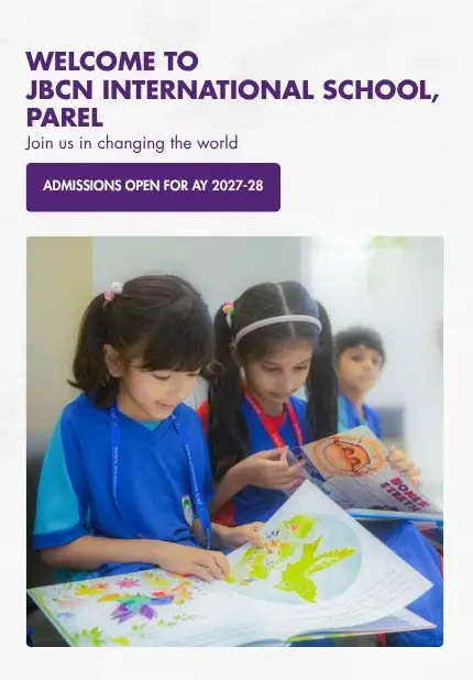 JBCN Parel is among top 40 ib school in the world and admissions open banner