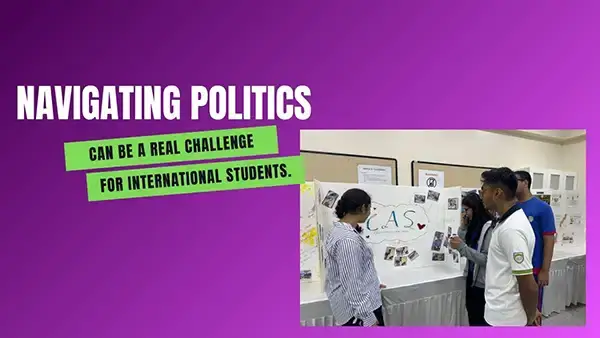 For international students, politics a test