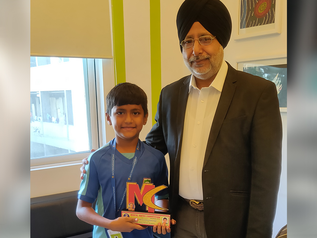 Meet Jain 2nd Rank In Mental Maths Competition JBCN International 