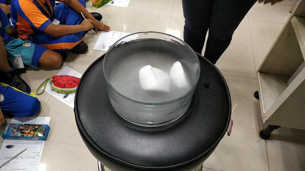 Peek into Science - Dry ice activity - JBCN International School